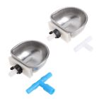 Rabbit Water Feeder Stainless Steel Bowl Poultry Auto Drinking System Set