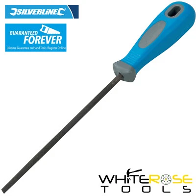 Silverline Metal File Engineers Round Rasp 2nd Second Cut 36TPI 250mm - Image 1 of 2