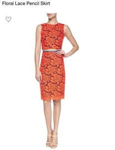 NICOLE MILLER ARTELIER FLOWER ORGANZA LACE TOP & SKIRT 4 $500  BD10083 BB10076 - Picture 1 of 9