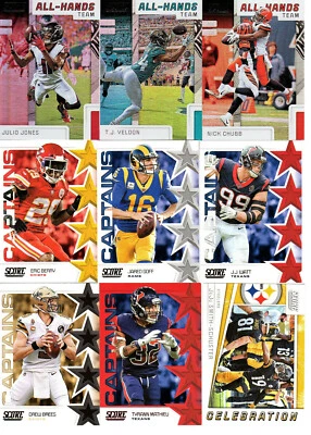 2019 Score Football Fantasy Stars and Huddle Up Inserts Pick Cards from list - Image 1 of 4