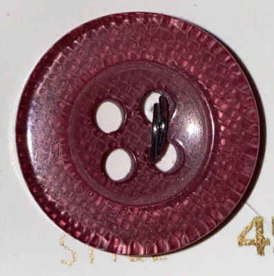 La Mode Buttons 5/8” 16mm Purple 45419 NOS - Image 1 of 3