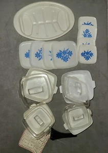 Vintage Childs Toy dishes Dishes corn flower plates, Cook set Corning like - Picture 1 of 3