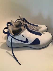 Nike ID By You PG4 Paul George Grey White Blue Custom Mens Sz 8 New - Imagen 1 de 6