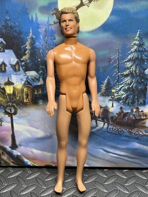 Muñeca Mattel Boy Ken 1968 vintage desnuda rubia ojos azules 12"" pulgadas F44 Foto 1 de 4