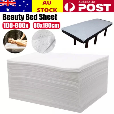 100-800PCS Massage SPA Salon Table Cover Disposable Beauty Bed Sheet Non-woven - image 1 of 4