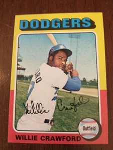 1975 Topps #186 Willie Crawford (NM-MT) - Picture 1 of 2