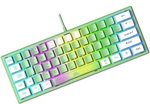 60% Mechanical feel Gaming Keyboard Wired 61 Keys Portable Ultra-Compact LED RGB