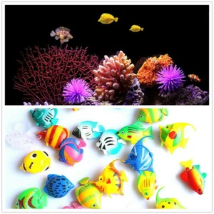Lamp Aquarium Plastic 8 x Colourful Artificial Bubble Tropical Fish Random Color - Picture 1 of 4