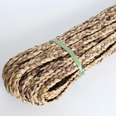 5M Dyed Straw Rattan Hand-woven Cane Webbing Weaving 5 Strands Braid Rope Crafts - image 1 of 4