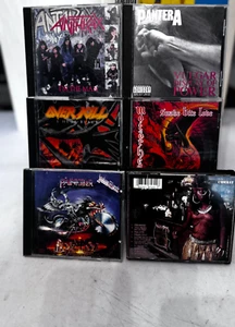 6x Heavy Metal CD Lot Judas Priest Pantera Exodus Anthrax Overkill Motorhead - Picture 1 of 3