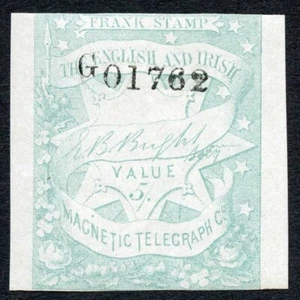 SELLO FRANCO 5 descalzo telégrafo privado 5/- - Imagen 1 de 1