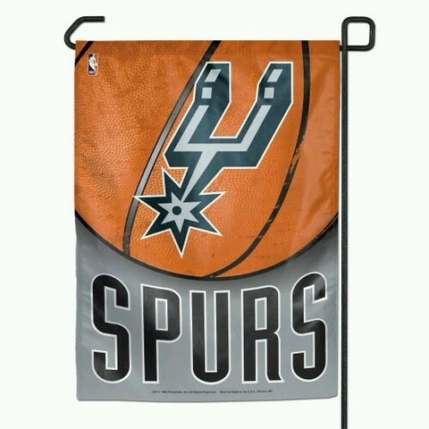 SAN ANTONIO SPURS GARDEN FLAG 11x15 BANNER OUTDOOR RATED WEATHER RESISTANT Cover