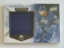 Cody Hodgson 2011-12 Panini Prime hockey Prime Time Rookie JERSEY (only 99 made)