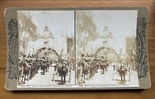GEORGE ROSE STEREOVIEW 2625 Wool Arch. Commonwealth Celebrations, Sydney.