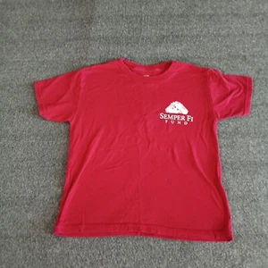 Semper Fi Fund Shirt Youth Extra Small Red Army Marine Corps Navy Cost Guard - Picture 1 of 9