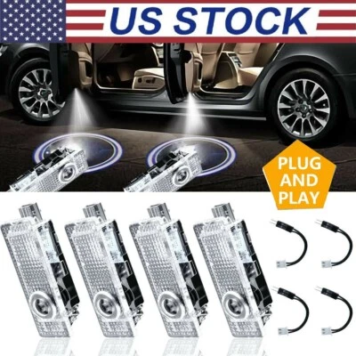 4PCS For BMW 04-2018 Car LED Cool Laser Courtesy Puddle Lights Ambient Light US Foto 1 de 4
