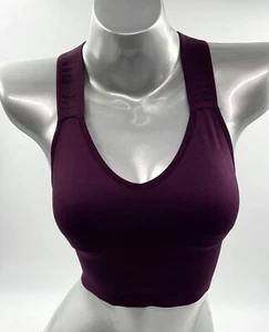 Victorias Secret PINK Sports Bra Size XS Burgundy Red Removable Padding - Picture 1 of 6
