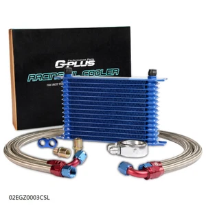 15 Row 10AN Universal Alumminum Racing Engine Oil Cooler+Filter Adapter Set - Picture 1 of 9