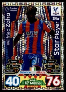 Match Attax 2017/18 Wilfried Zaha Crystal Palace Star Player No. 101 - Picture 1 of 2