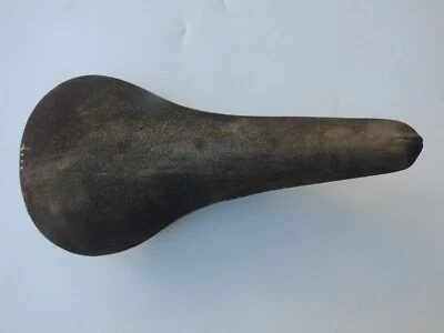 Sillín de carreras de cuero gamuza 3TTT - EN MUY BUENA CONDICIÓN Foto 1 de 4