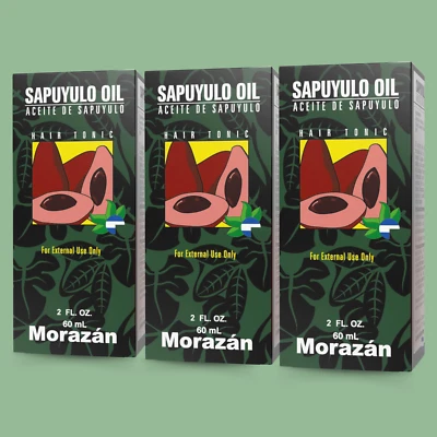 Aceite de Sapuyulo Morazan para Cabello - Tónico Natural Herbal, 2 fl oz (Paquete de 3) Foto 1 de 4