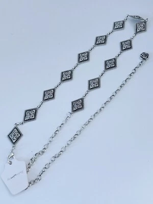 AU Mujeres Retro Bohemio Étnico Plateado Forma Diamante Chip Metal Cadena Vestido Cinturón Foto 1 de 4