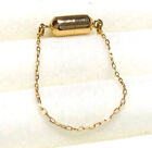 14K Massiv Gelbgold Perle-Perle-Schmuck Halskette Armband mattiert Magnet Verschluss