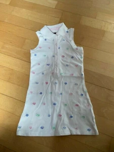 Weißes bunt besticktes ärmelloses Polokleid von Tommy Hilfiger, Gr. 3, wie neu - Bild 1 von 1