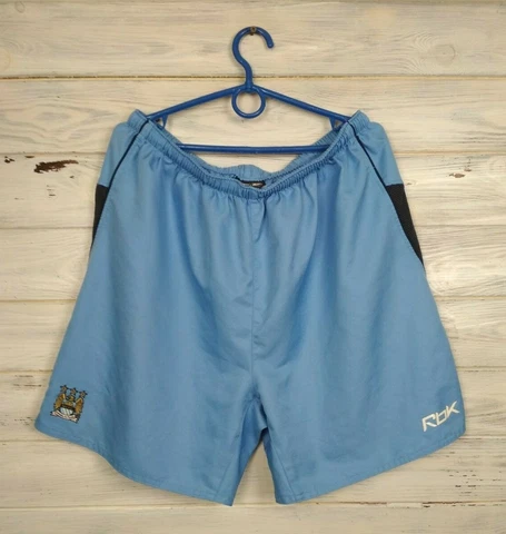 Manchester City Shorts Size LARGE Vintage Retro Reebok Cover