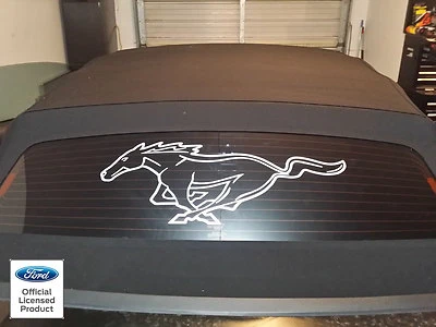 Calcomanías adhesivas de vinilo contorno de pony ventana trasera Ford Mustang 2003 2004 99-04 Foto 1 de 4