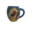 Disney Coffee Mug Beauty & The Beast Collectible Blue Belle & Adam 18 Oz