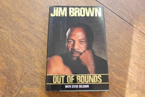 Jim Brown Out of Bounds HC signed 1st/1st - Bild 1 von 3