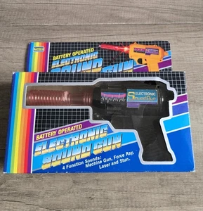 Vintage 1980s Made in Hong Kong Lazer Toy Gun Lights & Sound Work Laser Gun - Picture 1 of 9
