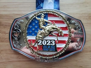 2023 Mandan Rodeo Days Gürtelschnalle 5K 4th of July Road Rage North Dakota - Bild 1 von 10