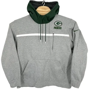 Herren Grau Nike Team Apparel NFL Green Bay Packers Football Hoodie Sweatshirt XXL - Bild 1 von 10