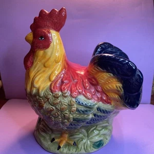 Rooster Ceramic Utensil Holder Kitchen Farm Chicken (A) - Picture 1 of 5