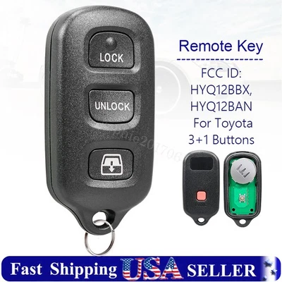 Replacement Remote Key Fob for 2001 - 2005 2006 2007 2008 2009 Toyota Sequoia - Image 1 of 4