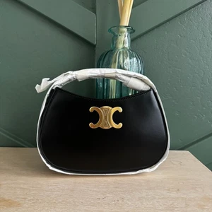 CELINE NWT Tilly Shoulder Bag Black Calfskin - Picture 1 of 5