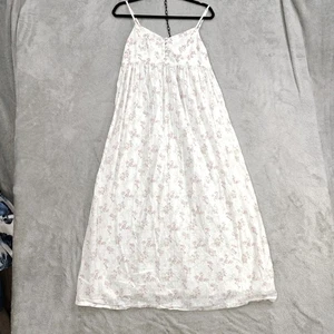 Camisón Shabby Chic Mediano Floral Sin Mangas Punto Suizo Encaje Boho Cottagecore - Imagen 1 de 8