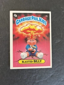 1985 Topps Garbage Pail Kids Series 1 GPK OS1 First Series Blasted Billy Matte - Picture 1 of 2
