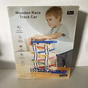 Wooden Race Track Car 7 Ramps New in Box - Picture 1 of 6