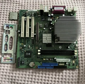 FUJITSU D1961-A11 GS1 Motherboard DDR+ Kühler/Blende/ Intel Celeron 2,80 GHZ - Bild 1 von 7