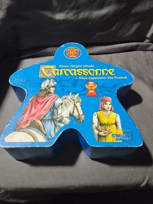 CARCASSONNE + MINI EXPANSION: THE FESTIVAL 10TH YEAR EDITION K J WREDE COMPLETE - Image 1 of 4