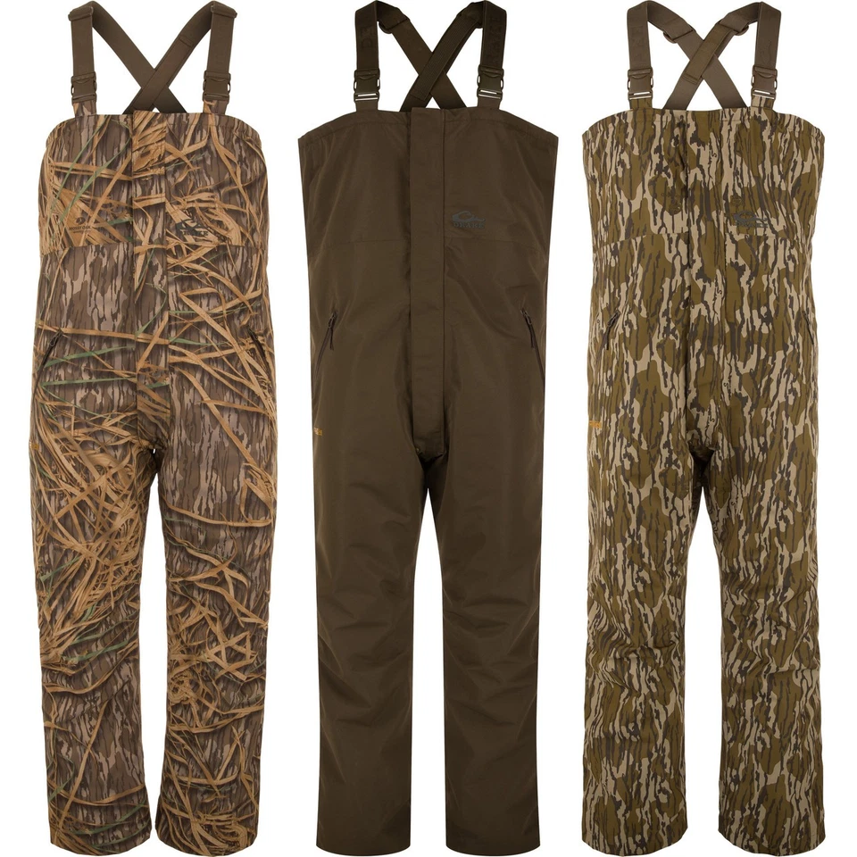 Drake LST Hardline Insulated Bibs Waterproof Camo Hunting Overalls - Image 1 of 4