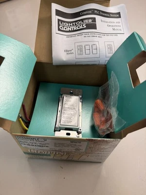 LIGHTOLIER Ligholier Compose PLC 600W Dimmer White CC600VAPLC-W