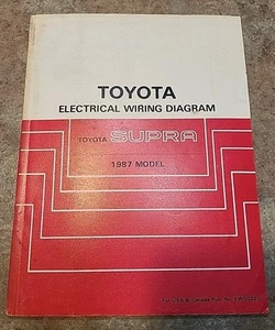 1987 Toyota Supra Electrical Wiring Diagram Manual Turbocharged Hatchback Coupe - Picture 1 of 4