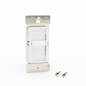 Eaton White Incandescent Slide Dimmer Switch Single Pole NonPreset SI061-W-K-L - Picture 1 of 5