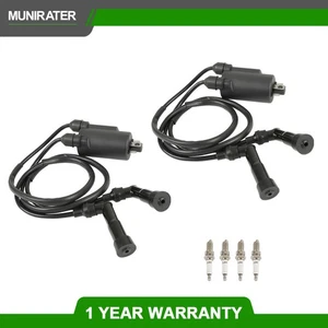 Ignition Coil Pack & Spark Plug + Cap For Honda Goldwing 1200 GL1200 1984-1987 - Picture 1 of 18