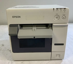 Epson TM-C3400 Model M242A Color Inkjet Label Printer untested NS J5B - Picture 1 of 4