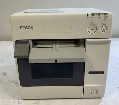 Epson TM-C3400 Model M242A Color Inkjet Label Printer untested NS J5B - Image 1 of 4